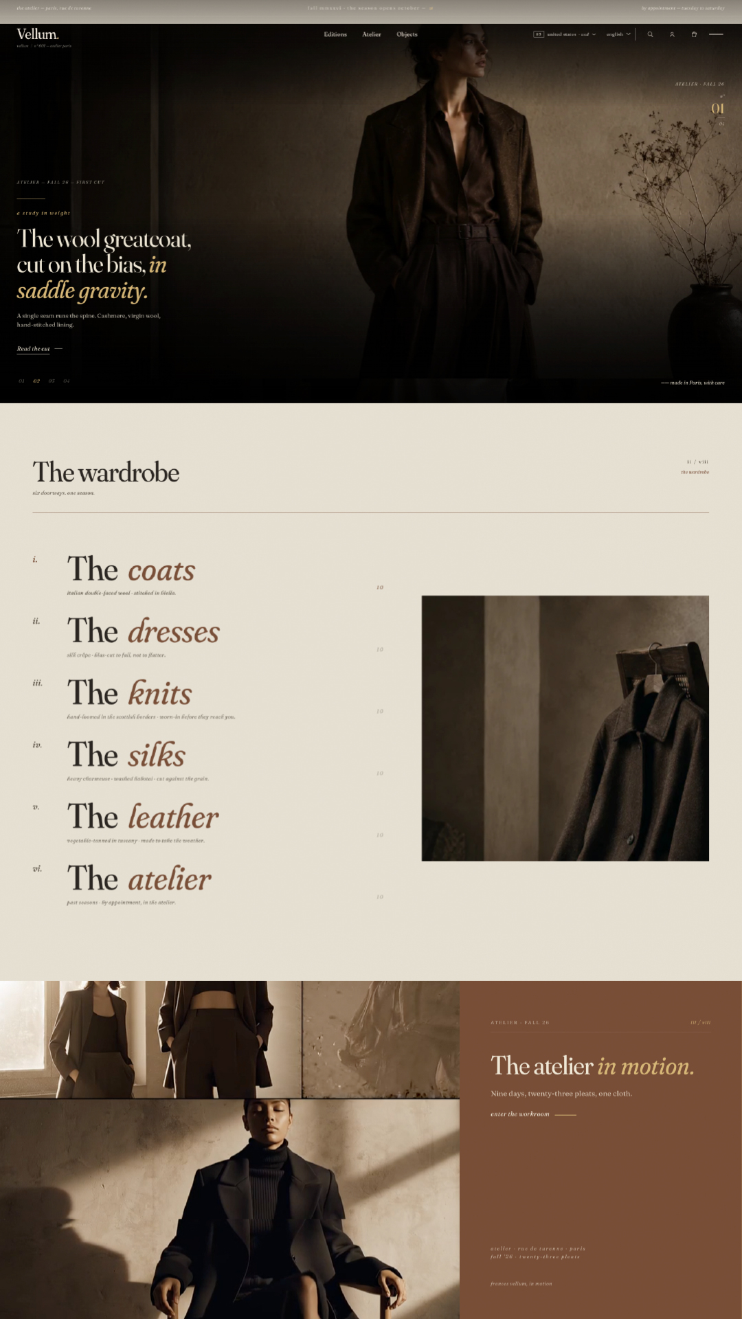 Vellum — A manuscript-tier Shopify theme